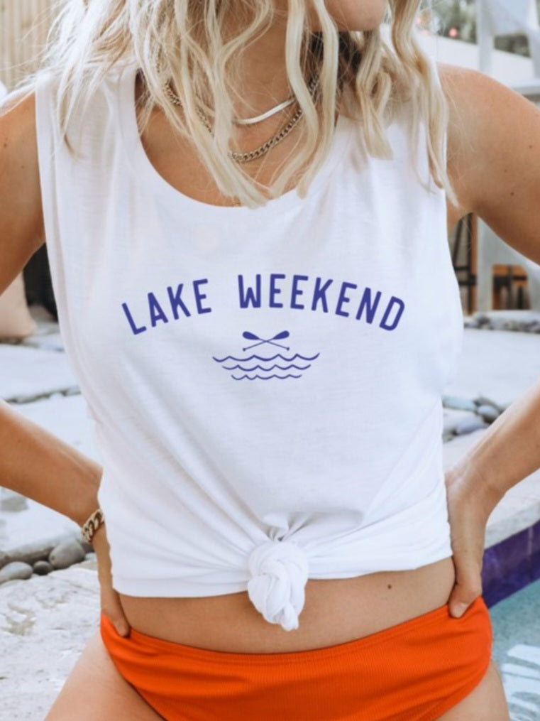 Lake Weekend So-Soft Tank - White