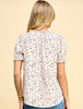 Reggie Ivory Print Puff Sleeve Tops