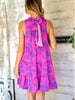 Hayden Tiered Dress - Magenta/Purple