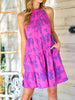 Hayden Tiered Dress - Magenta/Purple
