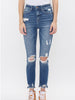 Trinity High Rise Crop Skinny W/ Step Hem