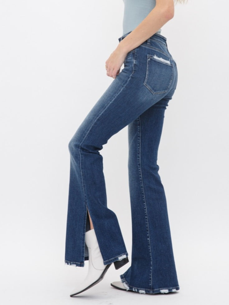 Berkley Mid Rise Flare with Side Slit