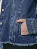 Zoey Kancan Dark Wash Denim Jacket