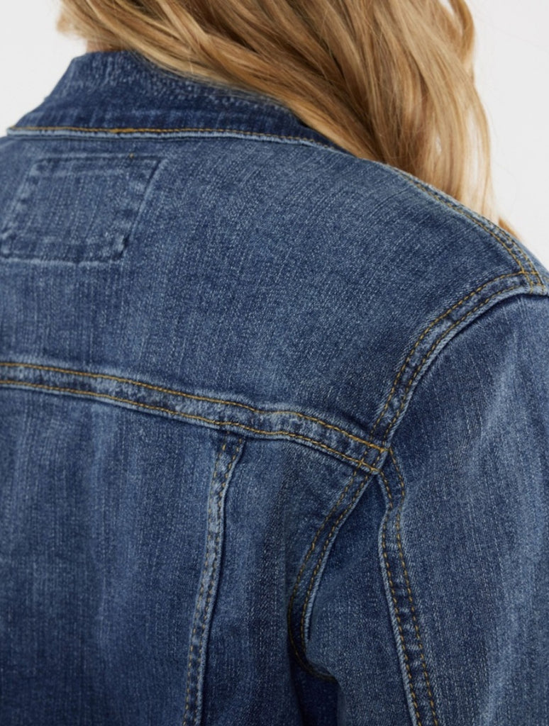 Zoey Kancan Dark Wash Denim Jacket