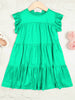 Jayci So-Soft Tiered Dress - Green - KIDS