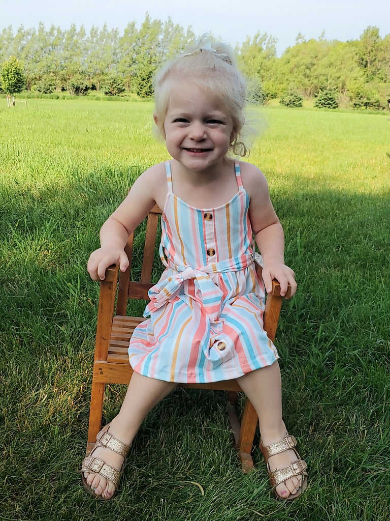 Roxie Button Sun Dress - KIDS