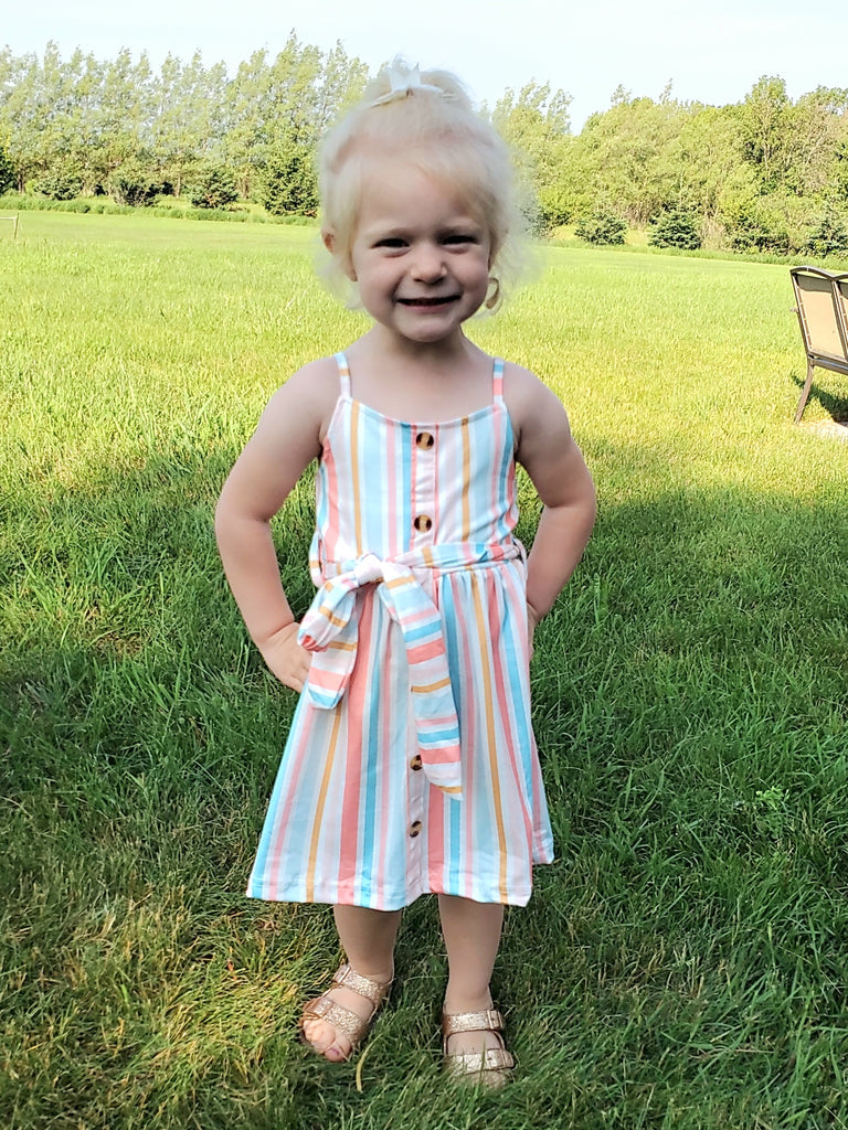 Roxie Button Sun Dress - KIDS