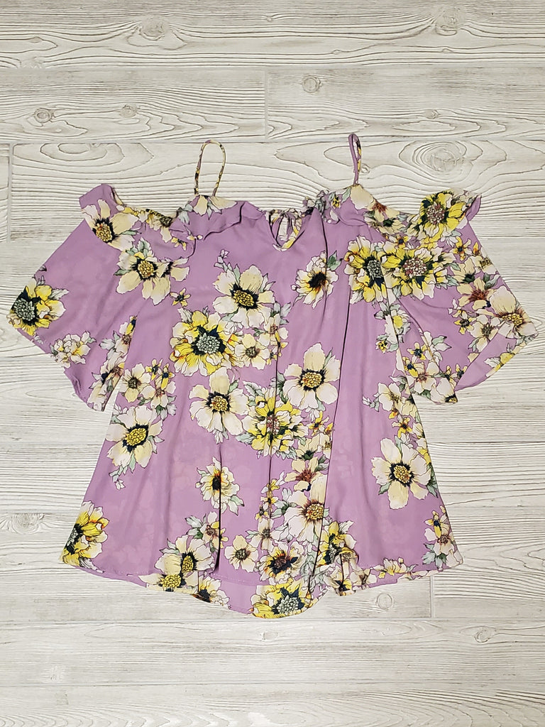 Jillian Flutter Top - Lavender