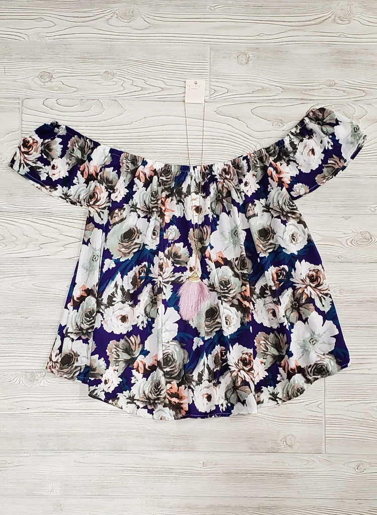 Jessie Floral Top - Purple