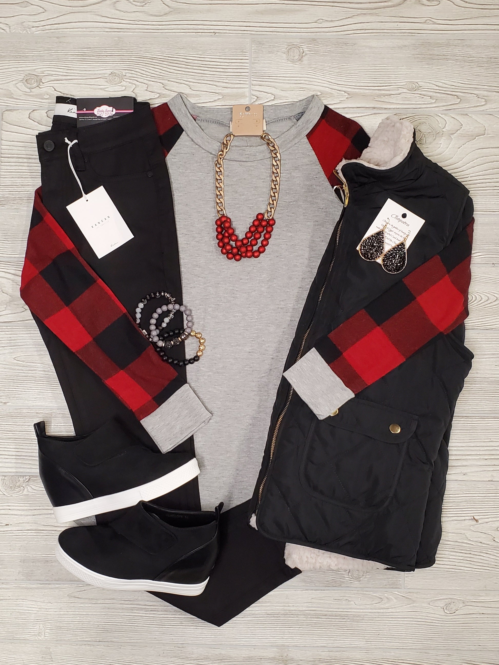 Casey Buffalo Plaid Long Sleeve Tops - Multi – Katy Lynn Boutique