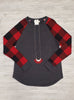 Casey Buffalo Plaid Long Sleeve Tops - Multi