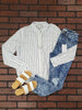 Kylee Striped Long Sleeve Blouse
