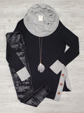 Aybil Ribbed Knit Tunic Top