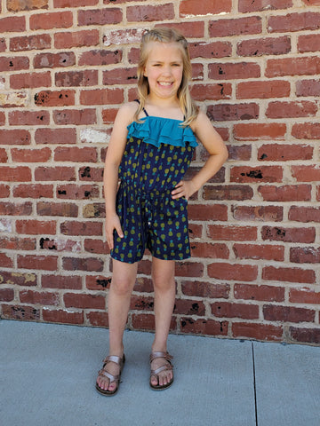 Sara Coral Stripes Dress - KIDS