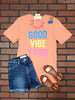Good Vibe Tribe Tee - Coral
