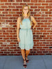 Gloria Polka Dot Strapless Dress