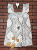 Charlotte Square-Neck Ruffle Sleeve Dress