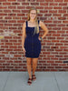 Kallie Navy Button Dress