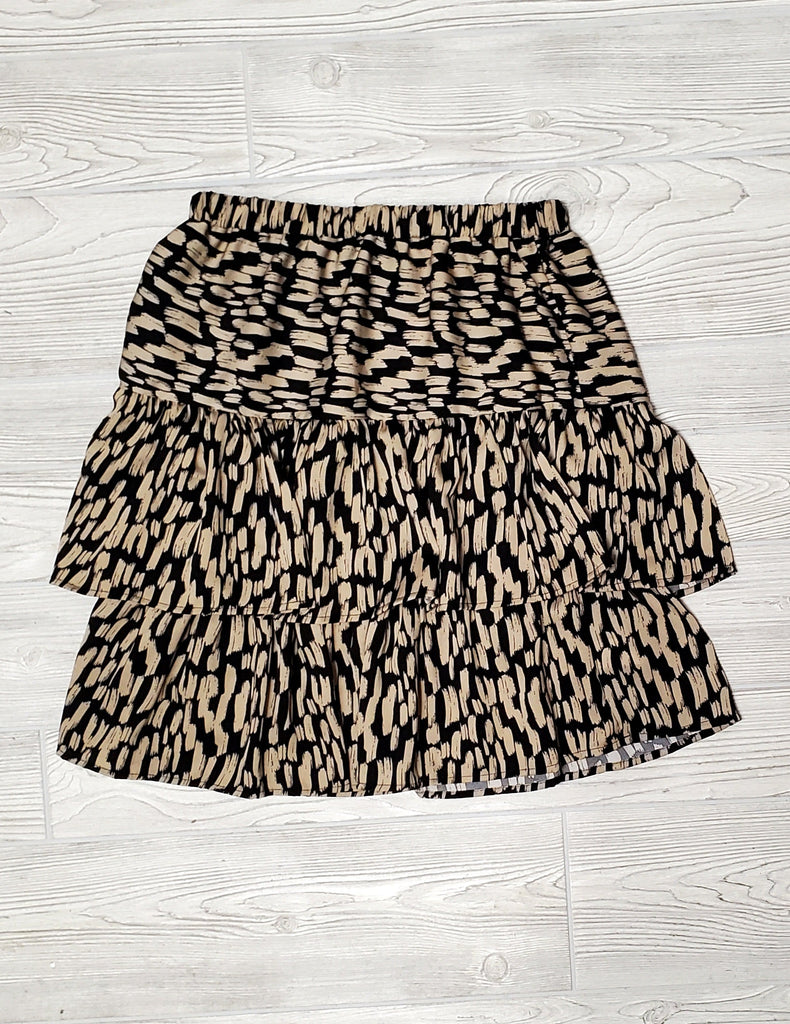 Blakelee Black/Taupe Ruffle Skirts