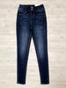 Jenn Double Button High Rise Skinny Denim