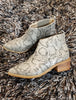 Shantelle Reptile-Print Pointed Toe Bootie
