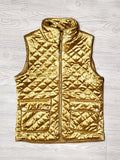 Sloane Gold Crushed Velvet Vest