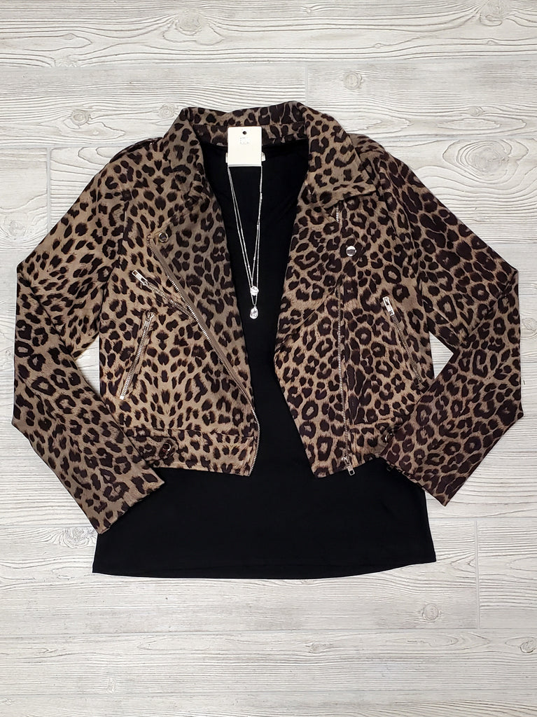 Holly Leopard Suede Jacket