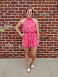 Holland Hot Pink Tied Romper