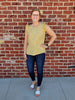 Emerson Floral Ruffle Accent Top
