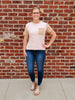 Adelyn Striped Contrast Tee