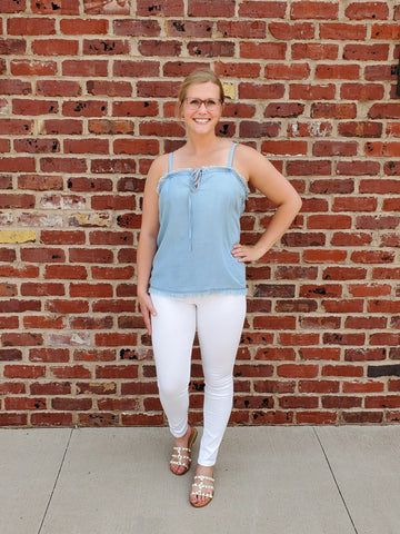 Allyson Ribbed Snap Button Top - Teal