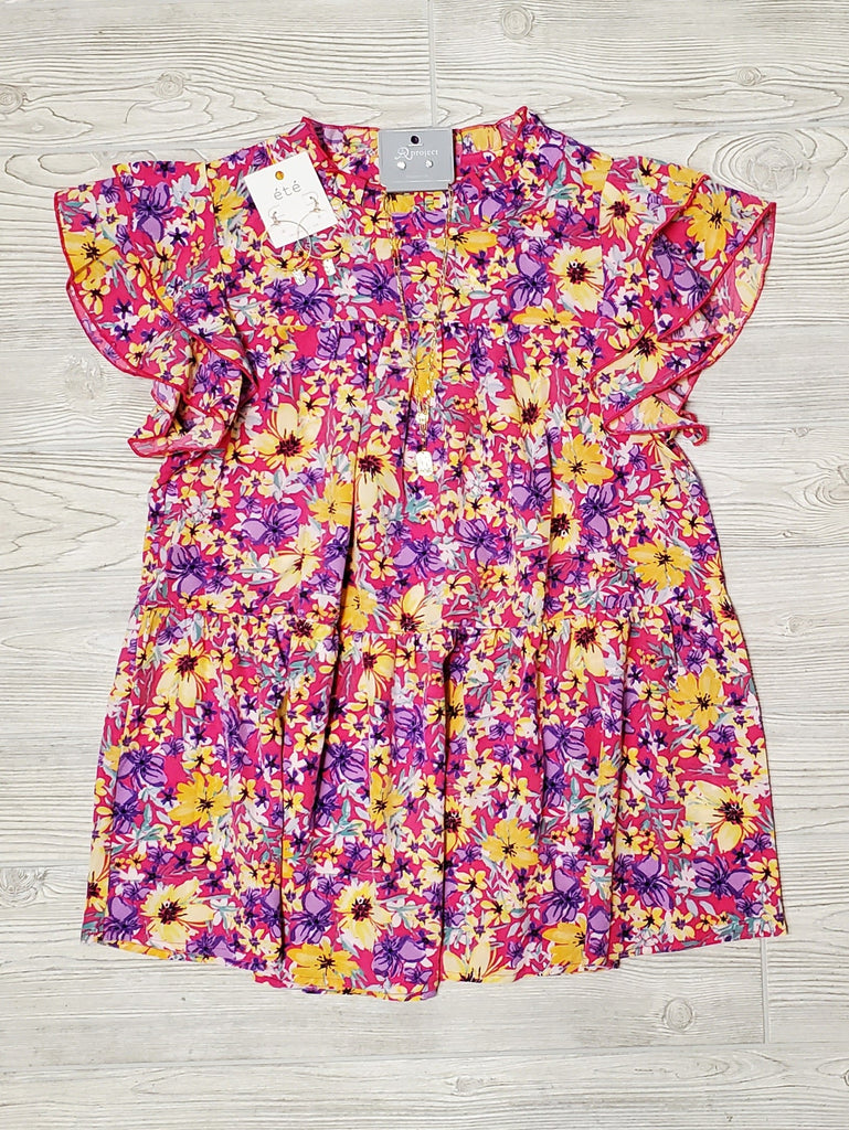 Allison Floral Tiered Babydoll Top