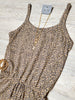 Brooke Leopard Romper - Brown