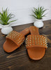 Gracia Tan Studded Sandal