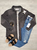 Sydney Charcoal Denim Button - Up