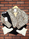 Layla Leopard Print Crop Jacket