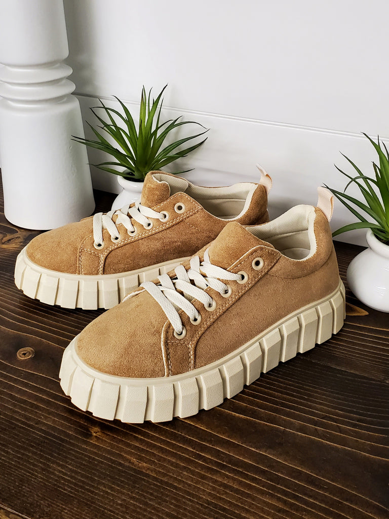Brittany Camel & Ivory Sneakers