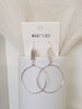 Sarah Bar Drop Hoop Earrings - Multi