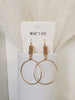 Sarah Bar Drop Hoop Earrings - Multi