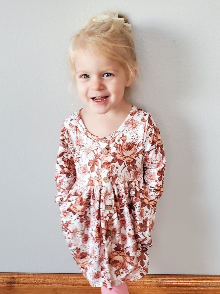Blake Floral Dress with Pockets -KIDS