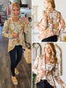 Joslin Floral Blazer - Khaki/White