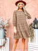 London Leopard Print Baby Doll Dress