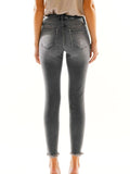 Gracie High Rise Ankle Skinny - Gray
