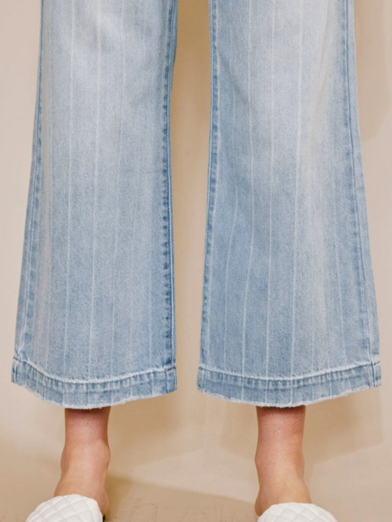 Courtney Wide Leg Button Fly Jeans