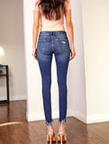 Tina Mid Rise Distressed Ankle Skinny
