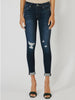 Layla Mid-Rise Light Destruction Denim