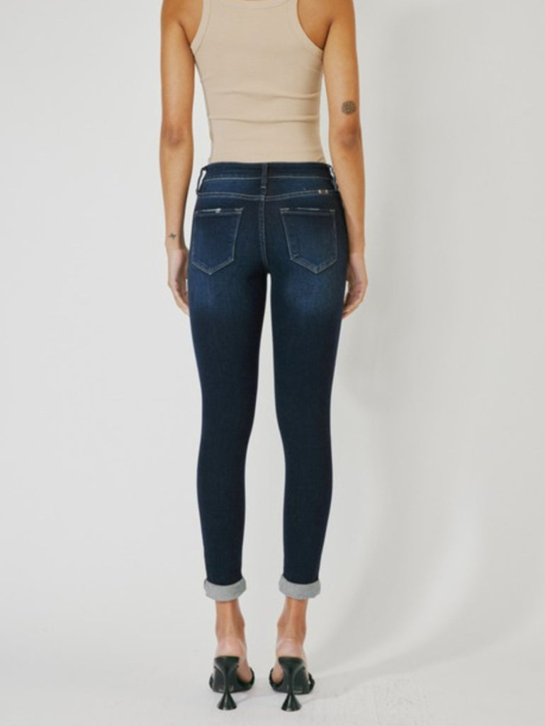 Layla Mid-Rise Light Destruction Denim