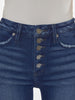 Mya High-Rise Button Fly Denim