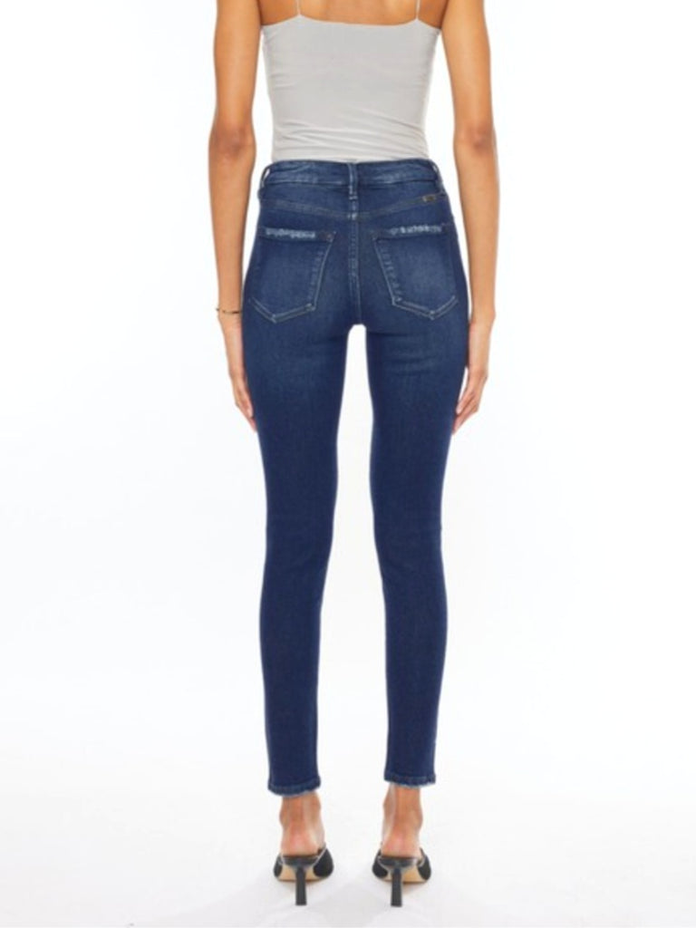 Mya High-Rise Button Fly Denim