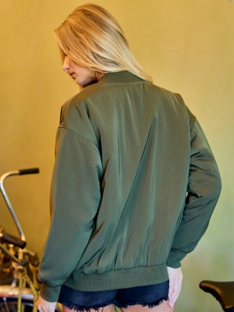 Tenley Bomber Jacket - Olive